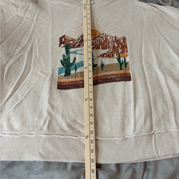 Natural Reflections Cream Ribbed Top - Picture 8 of 8